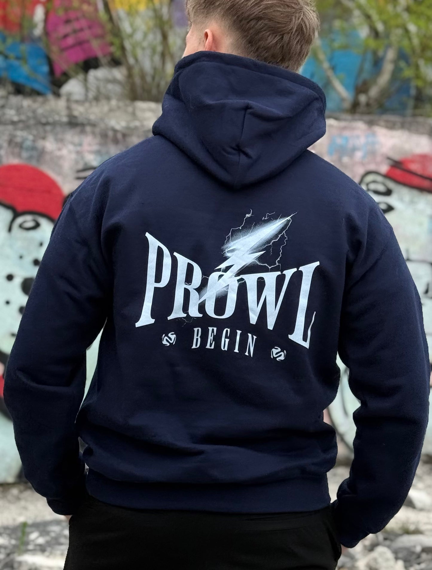 "The future is yours" Tengerész kék pulóver